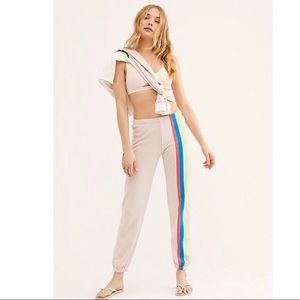 NWT Wildfox Striped Sweatpants size XS